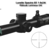 Lunette Chasse GPO SPECTRA 8X 1-8x24i - Réticule Lumineux G4i Par Fibre Optique