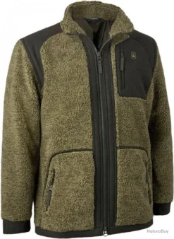 Veste Kaki En Peluche Et Laine Germania Deerhunter Kaki