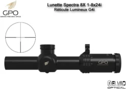 Lunette Chasse GPO SPECTRA 8X 1-8x24i - Réticule Lumineux G4i Par Fibre Optique -Triumph Boutique 00003 Lunette Chasse GPO SPECTRA 8X 1 8x24i Reticule Lumineux G4i par Fibre Optique