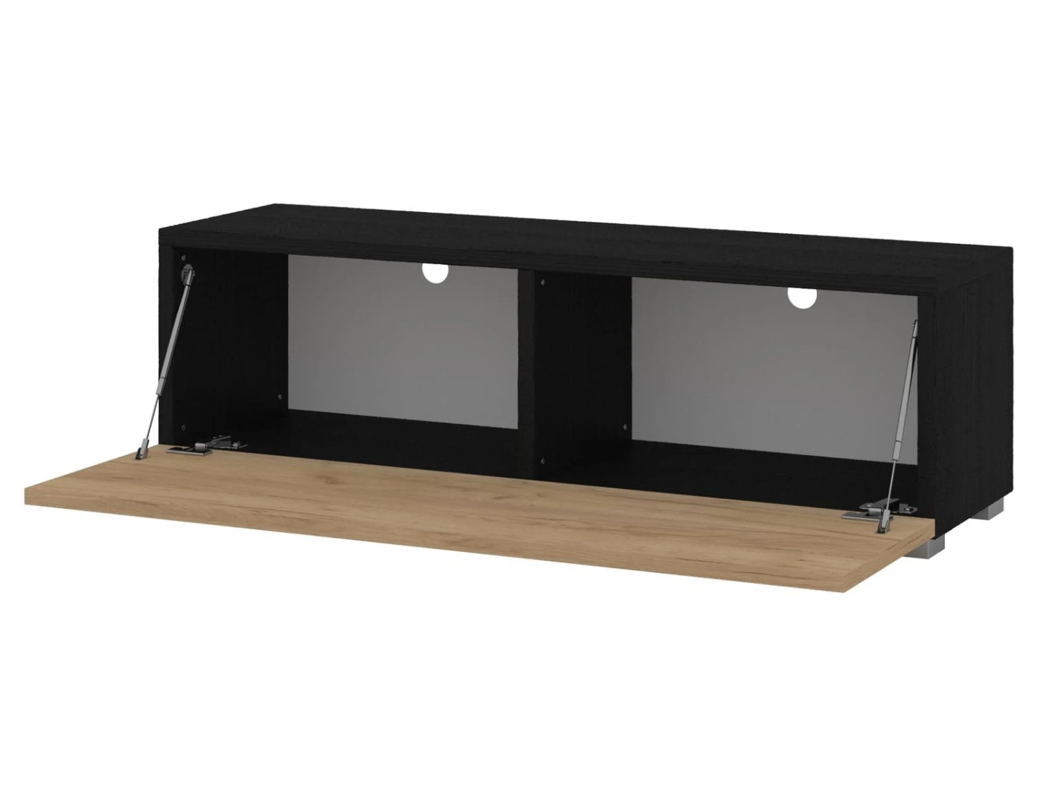 Meuble Tv-hifi KINGSTON 1 Porte Battante 105 Cm Chêne Noir/chêne Doré 7 Meuble Tv-hifi KINGSTON 1 Porte Battante 105 Cm Chêne Noir/chêne Doré – Image 7