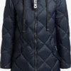 Khujo Manteaux Dhiver Manteau D’hiver LENNJA Femme Marine