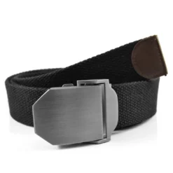 Collin Rowe Ceinture En Toile Noire