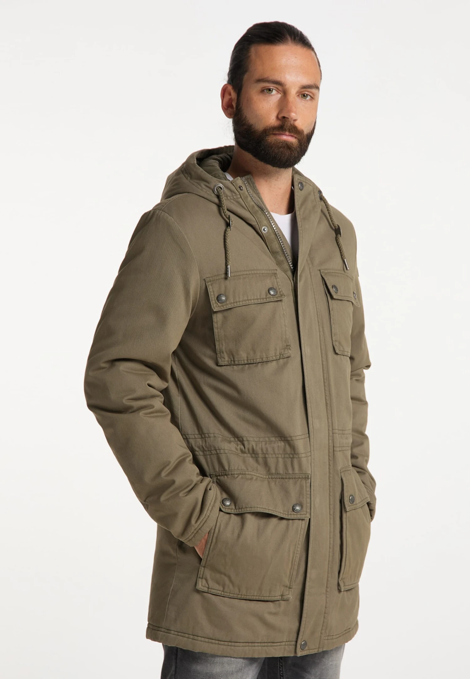 DreiMaster Vintage Parkas Parka D’hiver Homme Olive 2 DreiMaster Vintage Parkas Parka D’hiver Homme Olive – Image 2