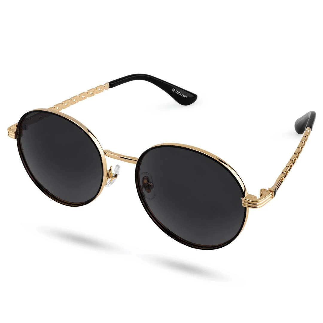 Lucleon Occasus | Lunettes De Soleil à Monture Couleur Or Et Verres Gris Polarisés 4 Lucleon Occasus | Lunettes De Soleil à Monture Couleur Or Et Verres Gris Polarisés – Image 4
