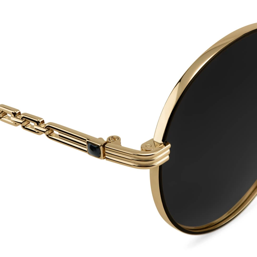 Lucleon Occasus | Lunettes De Soleil à Monture Couleur Or Et Verres Gris Polarisés 5 Lucleon Occasus | Lunettes De Soleil à Monture Couleur Or Et Verres Gris Polarisés – Image 5