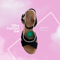 MAR - Compensées Basic Et Confortables En Cuir BLEU -Triumph Boutique 22103 FR d8d88e67 698f 4209 a42e 1d1fe3d93c25