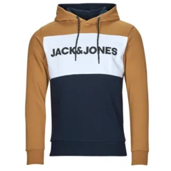 Jack & Jones JJELOGO BLOCKING SWEAT HOOD Couleur Multicolore -Triumph Boutique 24127866 500 A