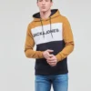 Jack & Jones JJELOGO BLOCKING SWEAT HOOD Couleur Multicolore