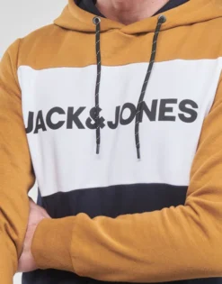 Jack & Jones JJELOGO BLOCKING SWEAT HOOD Couleur Multicolore -Triumph Boutique 24127866 500 E