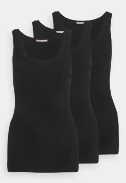 Anna Field Basic Tank 3Er Pack - Débardeur - Black/Black/Black