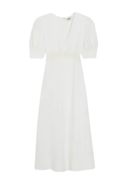 CLAUDIE PIERLOT Rivage - Robe De Jour - Blanc -Triumph Boutique 43688c249a40436780a097457d20edbe scaled