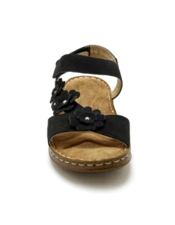 Sandales Scratchées à Fleurs, Cuir Velours -Triumph Boutique 585028 C01 zoomx vue7