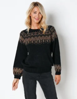 Pull Jacquard Cuivré -Triumph Boutique 617416 C01 zoomx vue3