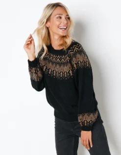 Pull Jacquard Cuivré -Triumph Boutique 617416 C01 zoomx vue4