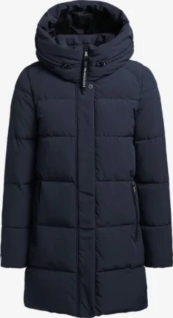 Khujo Manteaux Courts Manteau D’hiver Wente Femme Bleu Foncé