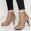 Anna Field Bottines À Talons Hauts - Taupe