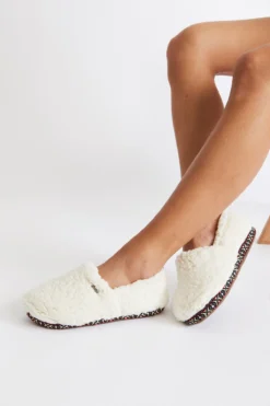 Chaussons Femme écru En Fausse Fourrure PECORA MUPPET