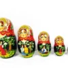 Poupées Russes Matriochka Authentiques En Bois 10 Pièces Peintes à La Main