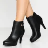 Anna Field Bottines À Talons Hauts - Black
