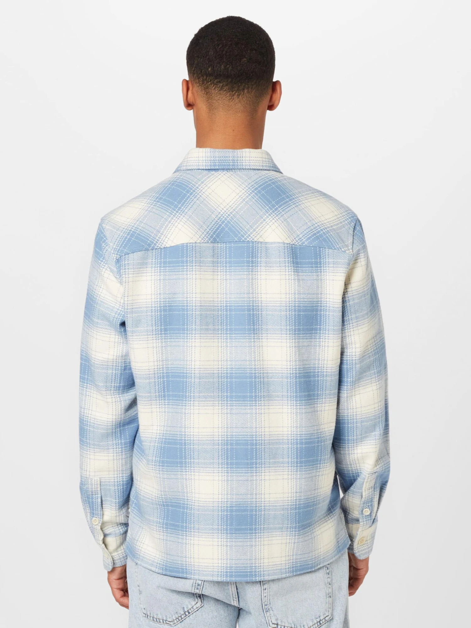 DRYKORN Chemises à Carreaux Coupe Regular Chemise Gunray Homme Bleu Clair 4 DRYKORN Chemises à Carreaux Coupe Regular Chemise Gunray Homme Bleu Clair – Image 4