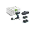 Perceuse-visseuse 18V Festool T18+3HPC 4,0 I-Plus + 2 Batteries 4Ah + Chargeur + Coffret Systainer3 - 576446