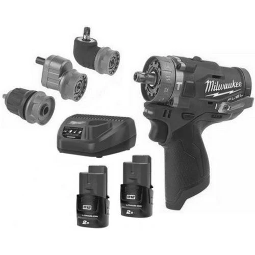 Perceuse-visseuse à Percussion 12V Milwaukee M12 FPDXKIT-202X + 2 Batteries 2Ah + Chargeur + HD-BOX - 4933464138 5 Perceuse-visseuse à Percussion 12V Milwaukee M12 FPDXKIT-202X + 2 Batteries 2Ah + Chargeur + HD-BOX - 4933464138 – Image 5