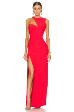 X REVOLVE Gilda Gown Crimson