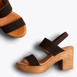 PLATEFORME - Sandale Avec Plateforme CAFÉ Et Brides -Triumph Boutique DSC 4588 eaea9a37 0829 425e 9df2 6a582353bff1