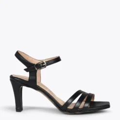 CANNES – Sandales De Soirée à Talon Fin NOIR