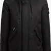 Khujo Manteaux Dhiver Manteau D’hiver Tuck Homme Noir