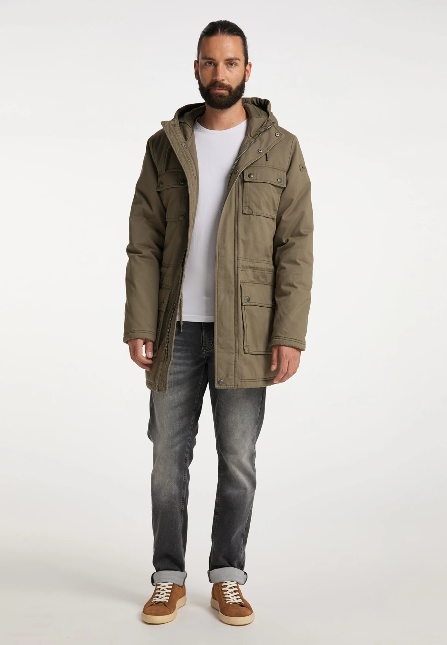 DreiMaster Vintage Parkas Parka D’hiver Homme Olive 4 DreiMaster Vintage Parkas Parka D’hiver Homme Olive – Image 4