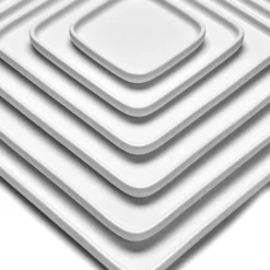 Serax Assiette Carrée En Porcelaine Blanche 12x12cm -Triumph Boutique assiette carree en porcelaine blanche 12x12cm 2