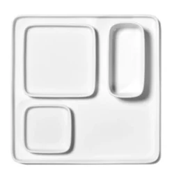 Serax Assiette Carrée En Porcelaine Blanche 12x12cm -Triumph Boutique assiette carree en porcelaine blanche 12x12cm 4