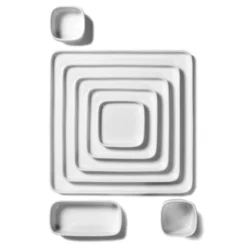 Serax Assiette Carrée En Porcelaine Blanche 8x8cm -Triumph Boutique assiette carree en porcelaine blanche 8x8cm 4