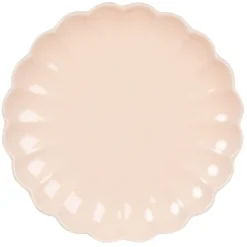Assiette Plate En Grès Rose