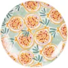 Assiette Plate En Porcelaine Motifs Grenades Multicolores - Lot De 6