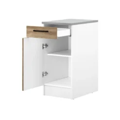 Bas 40 Cm 1 Porte 1 Tiroir MALICE Chêne Nebraska -Triumph Boutique bas 40 cm 1 porte 1 tiroir malice 576919 chene nebraska 10143008 26095850 1140x1140