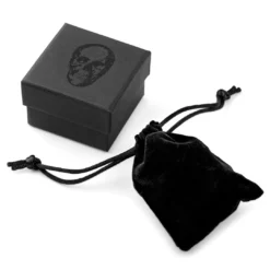 Moody Mason Boucle D'oreille En Acier Gris Foncé Jax -Triumph Boutique box mm