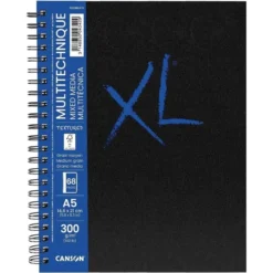 Carnet XL Canson - Mixed Media Textured - A5 - 300 G - 34 Feuilles