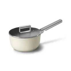Smeg Casserole 20 Cm Crème En Aluminium Beige