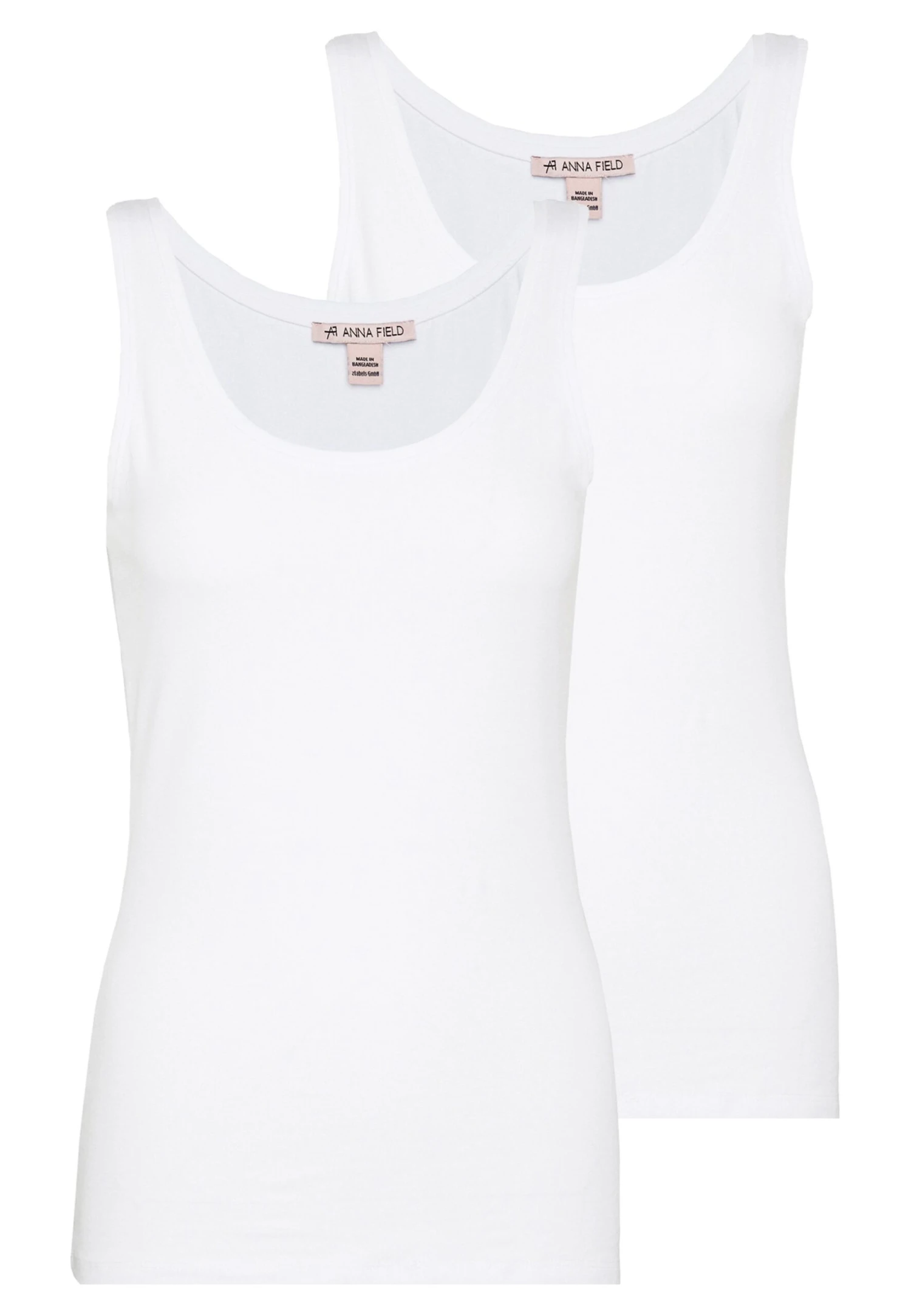 Anna Field 2 Pack - Débardeur - White 1 Anna Field 2 Pack - Débardeur - White