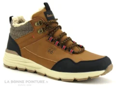 Route 66 PILOTI Camel Noir - Chaussure Montante Homme