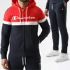 Champion Ensemble De Survetement Tricolore 217413 Bleu Marine Rouge