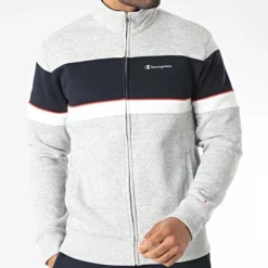 Champion Ensemble De Survetement 218112 Gris Chiné Bleu Marine -Triumph Boutique champion 343010 218112 EM021 20221020T143919 03