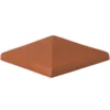 Chapeau De Pilier à Pointe Terreal CP01 Terre Cuite Rouge 30 X 30 Cm