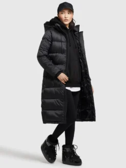 Khujo Manteaux Dhiver Manteau D’hiver Julina Femme Noir -Triumph Boutique d221a7c93dfb45511367ed8336209c6d scaled