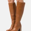 Anna Field Bottes À Talons Hauts - Cognac
