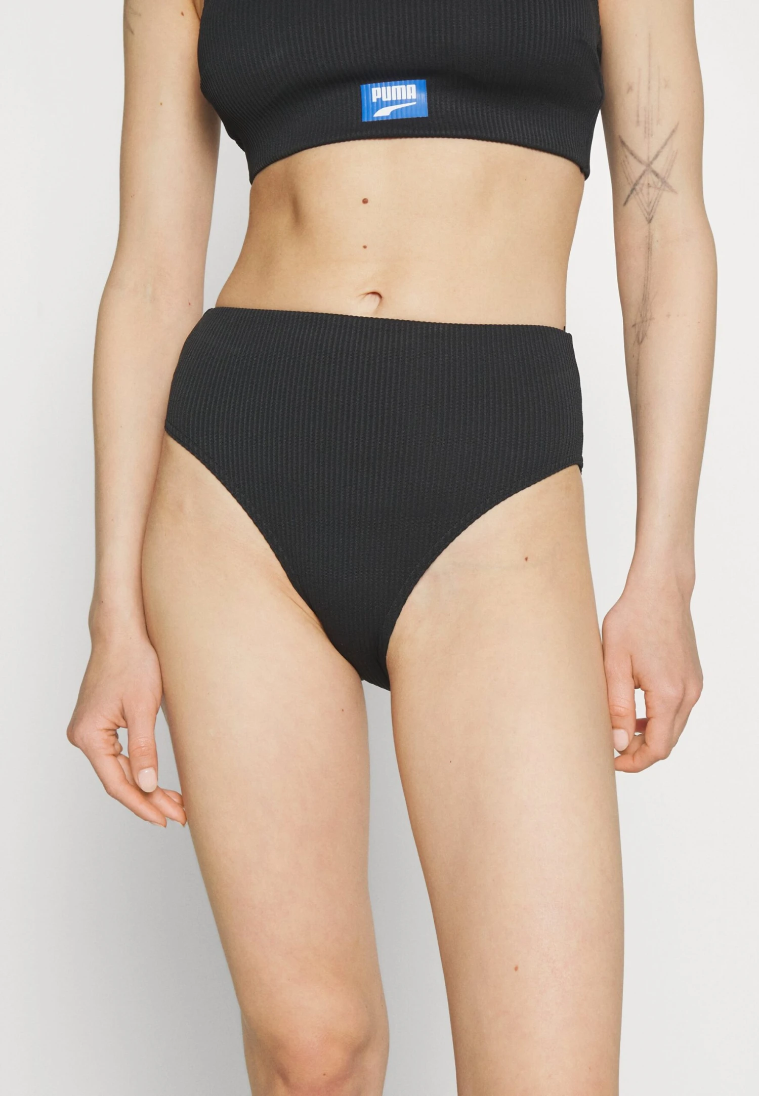 Puma Swim Women High Waist Brief - Bas De Bikini - Black 1 Puma Swim Women High Waist Brief - Bas De Bikini - Black