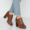 Anna Field Comfort - Bottines À Talons Hauts - Cognac