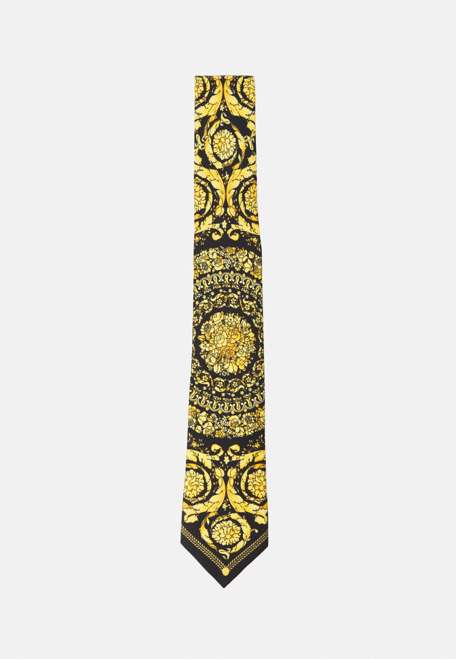 Versace Shovel Twill Barocco - Cravate - Black+Gold 1 Versace Shovel Twill Barocco - Cravate - Black+Gold